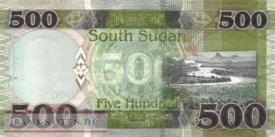 Südsudan - 500  Pounds (#016b_UNC)