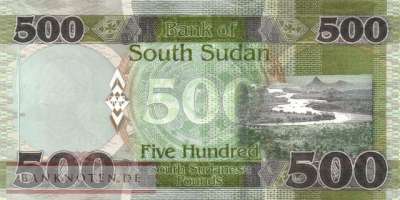 Südsudan - 500  Pounds (#016d_UNC)