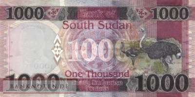 South Sudan - 1.000  Pounds (#017a_UNC)