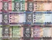 South Sudan: 5 - 100 Pounds (5 banknotes)