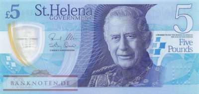 St. Helena - 5  Pounds (#014_UNC)