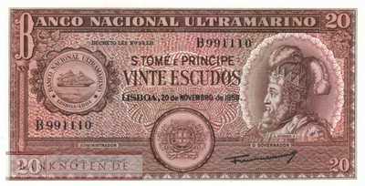St. Thomas & Prince - 20  Escudos (#036a-1_UNC)