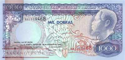 St. Thomas & Prince - 1.000  Dobras (#064_UNC)