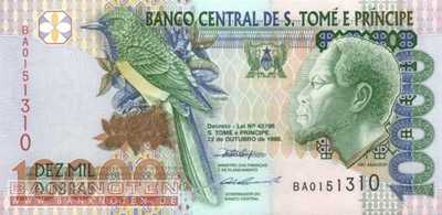 St. Thomas & Prince - 10.000  Dobras (#066a_UNC)