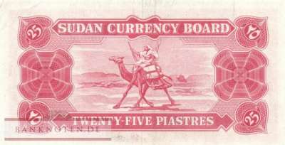Sudan - 25  Piastres (#001A_VF)