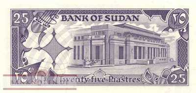 Sudan - 25  Piastres (#030_UNC)