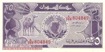 Sudan - 25  Piastres (#037_UNC)