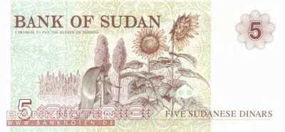 Sudan - 5  Dinars (#051a_UNC)