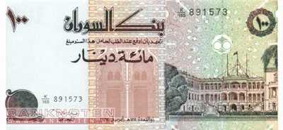 Sudan - 100  Dinars (#055a-2_UNC)