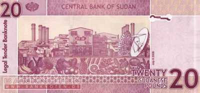 Sudan - 20  Pounds (#068a_UNC)