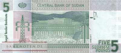 Nordsudan - 5  Pounds (#072b_UNC)