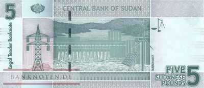 North Sudan - 5  Pounds (#072d_UNC)