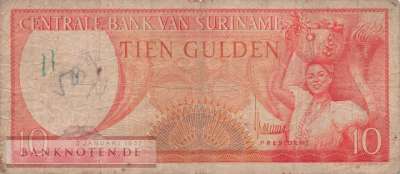 Surinam - 10  Gulden (#112_VG)