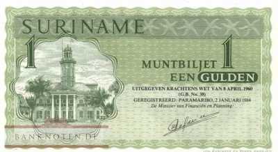 Suriname - 1  Gulden (#116g_UNC)