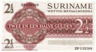 Suriname - 2 1/2  Gulden - Replacement (#117bR_UNC)