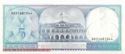 Surinam - 5  Gulden (#125_UNC)