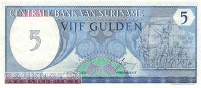 Suriname - 5  Gulden (#125_UNC)