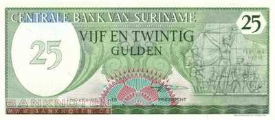 Suriname - 25  Gulden (#127b_UNC)