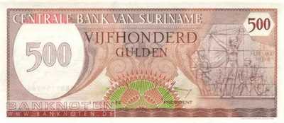 Suriname - 500 Gulden (#129_UNC)