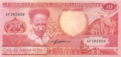 Suriname - 10  Gulden (#131b_UNC)