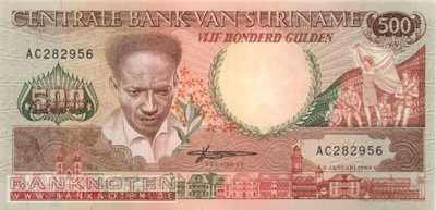 Suriname - 500 Gulden (#135b_UNC)