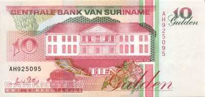 Surinam - 10  Gulden (#137b-96_UNC)