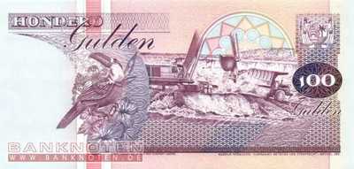 Suriname - 100  Gulden (#139b_UNC)