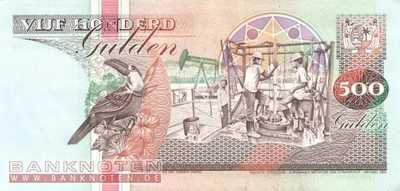 Suriname - 500  Gulden (#140_UNC)