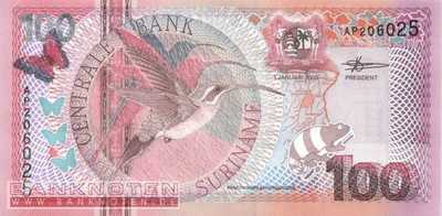 Suriname - 100  Gulden (#149_UNC)
