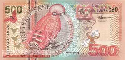 Suriname - 500  Gulden (#150_UNC)