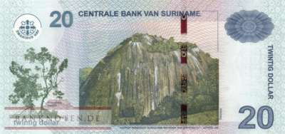 Surinam - 20  Dollars (#164c_UNC)