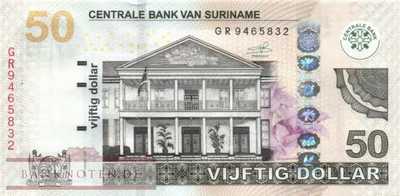 Suriname - 50  Dollars (#165c_UNC)