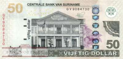 Surinam - 50  Dollars (#165e_UNC)