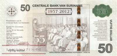 Suriname - 50  Dollars - with folder (#167F_UNC)