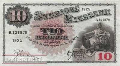 Sweden - 10  Kronor (#034h_XF)