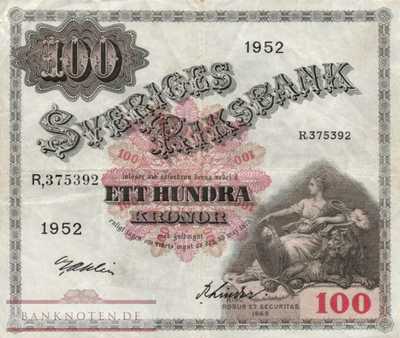 Sweden - 100  Kronor (#036ah_VF)