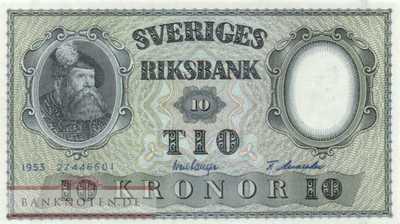 Sweden - 10  Kronor (#043a-U5_UNC)