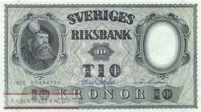 Sweden - 10  Kronor (#043c-U8_UNC)