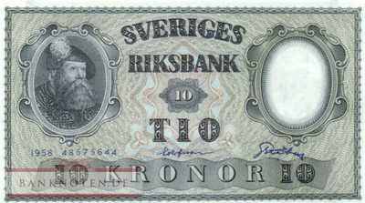 Schweden - 10  Kronor (#043f-U28_UNC)