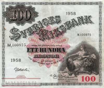 Schweden - 100  Kronor (#045d-4_VF)