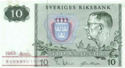 Schweden - 10  Kronor (#052a_XF)