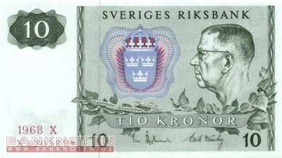 Sweden - 10  Kronor - Replacement (#052bR-68_UNC)
