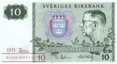 Sweden - 10  Kronor (#052c-71_UNC)