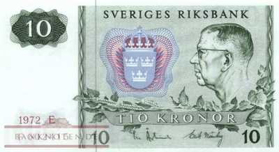 Sweden - 10  Kronor (#052c-72_UNC)