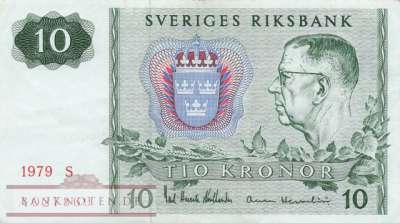 Schweden - 10  Kronor (#052d-79_VF)