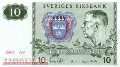 Sweden - 10  Kronor (#052e-81_UNC)