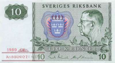 Schweden - 10  Kronor (#052e-89_VF)