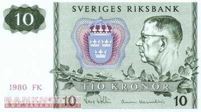 Schweden - 10  Kronor - Ersatzbanknote (#052eR-80_UNC)