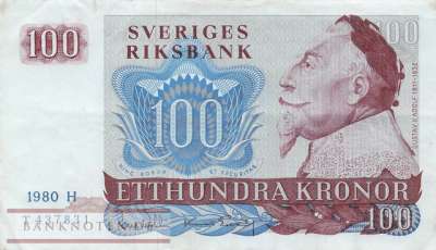 Schweden - 100  Kronor (#054c-80_VF)