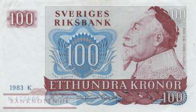 Sweden - 100  Kronor (#054c-83_VF)